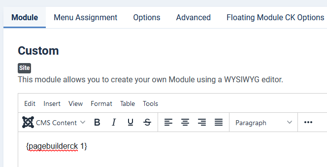 tag in module