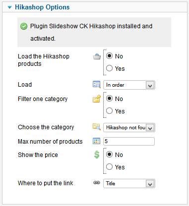 slideshow hikashop options en 1